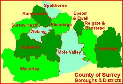 Surrey Boroughs and Districts