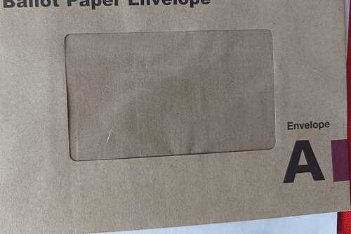 Postal Voting Envelope (A)