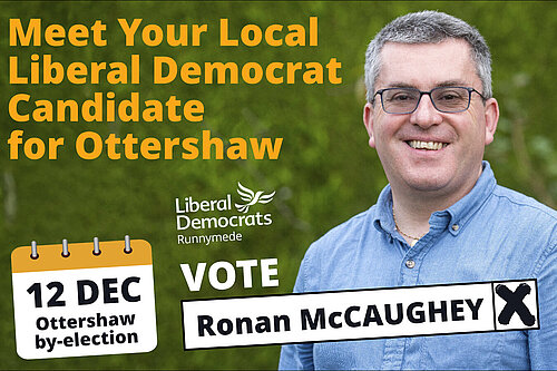 Picture of Ronan McCaughey Ottershaw Candidate by election 12 Dec 2024